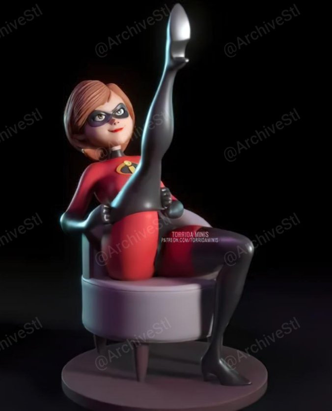 超人总动员 弹性女孩（Elastigirl）3D打印图纸